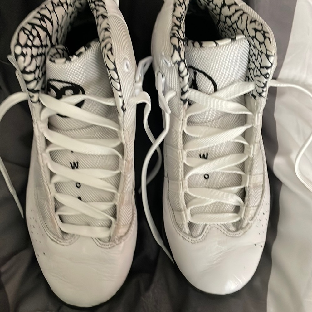 Nike Air Jordans Black and White Size 3Y